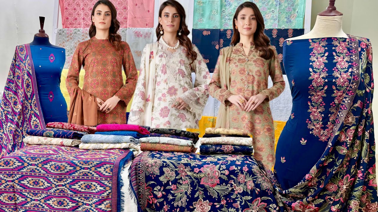 Sale Sale Sale || Bareeze Karandi 3pcs || Shawl Suits + Chiffon Dupatta || Designer Winter Dresses
