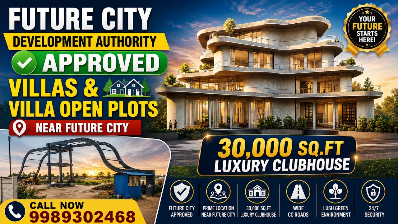 FCDA Approved Open Plots in Future City | 9989302468 | Open Plots in Future City | JB Harmony Woods