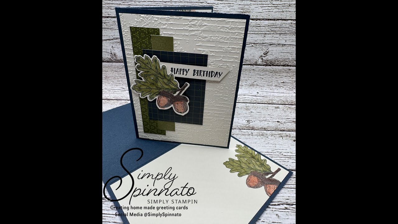 Amber Autumn- Quick easy masculine fall birthday card- Stampin Up!