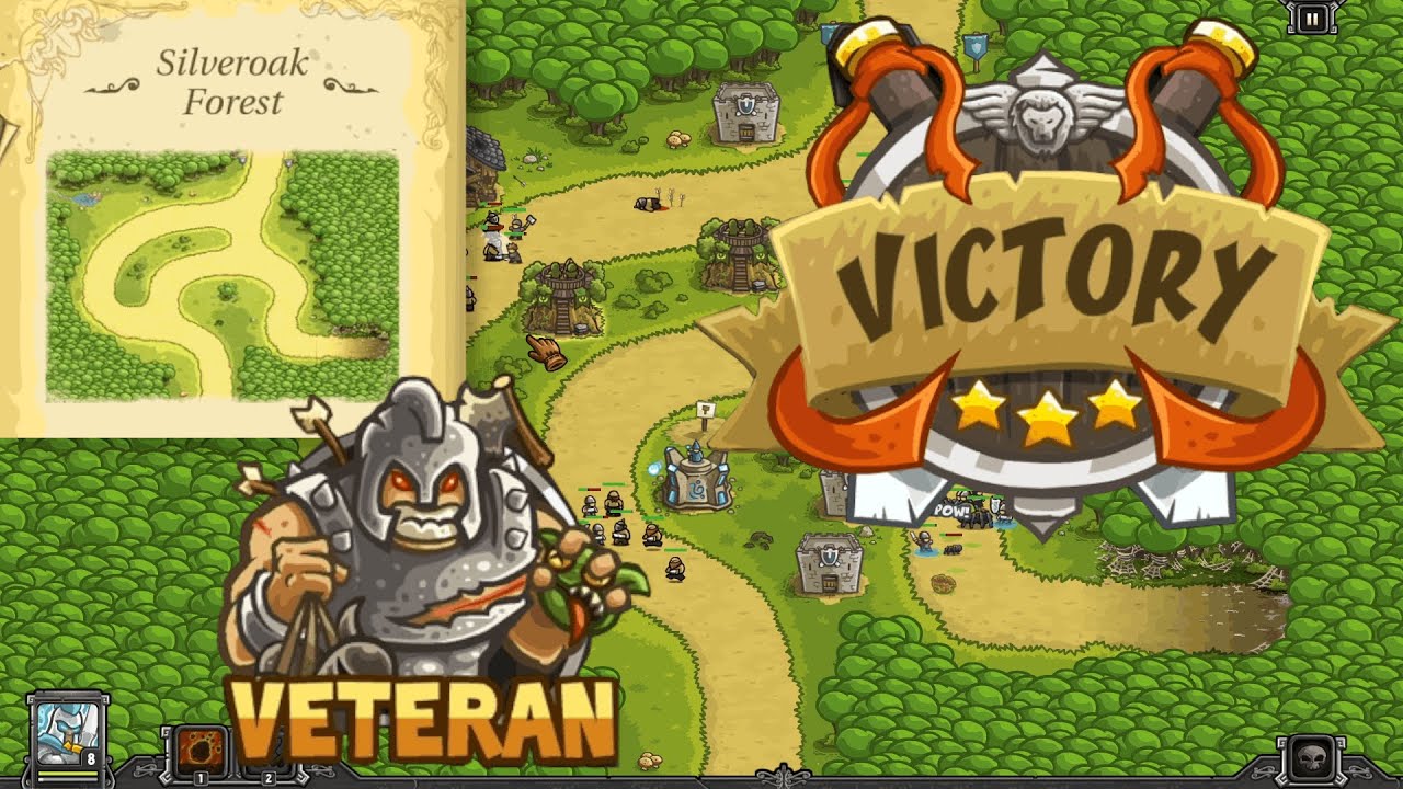 Silveroak Forest | Veteran | 3 Stars | Kingdom Rush Campaign