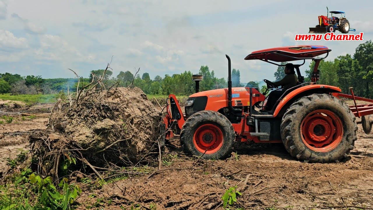 มาดู Kubota M108S ดันตอไม้หน่อยว่าจะแรงแค่ไหน