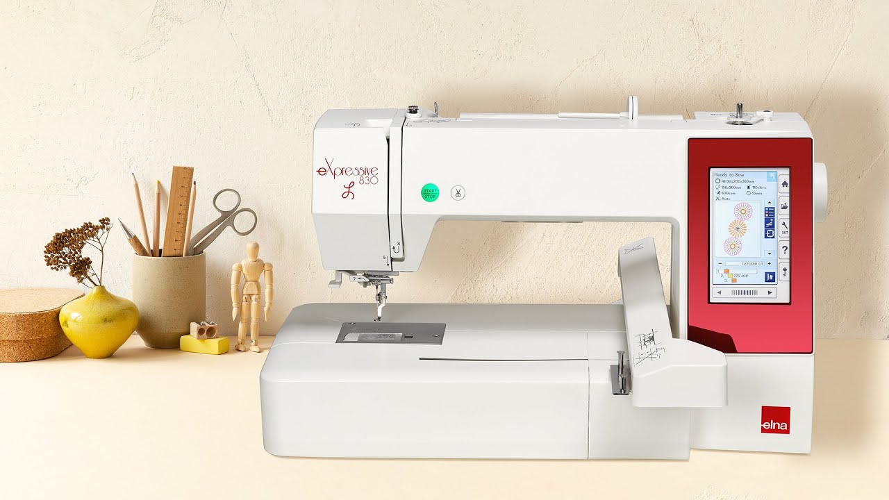 EN - elna eXpressive 830 & 830L: presentation with quick-start information