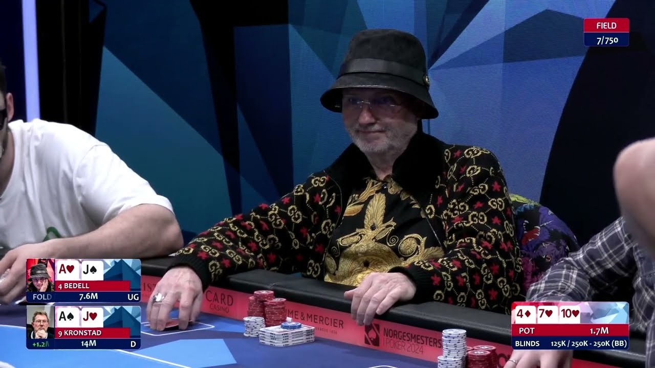 POKERNM24: 63 &aring;ringen Tom Bedell, med flott spill p&aring; Finale Bord i main event.