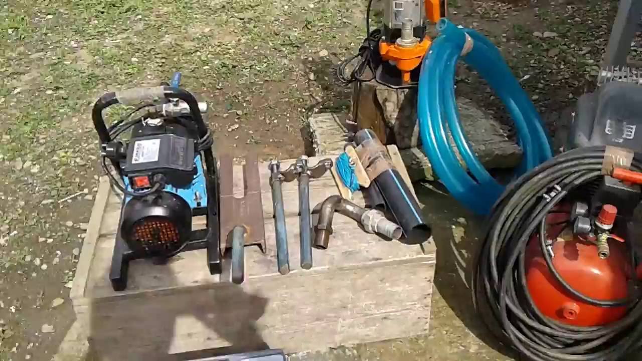 Оборудование для ручного гидробурения скважин на воду.