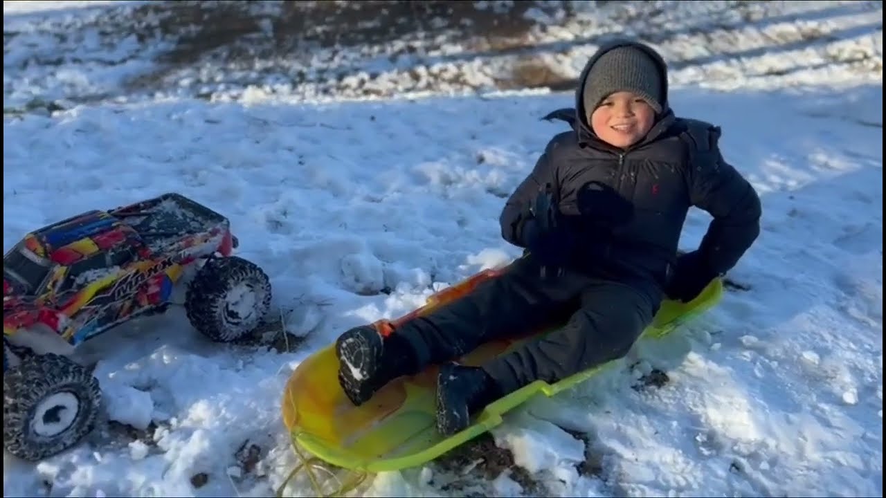 Sledding with my Xmaxx