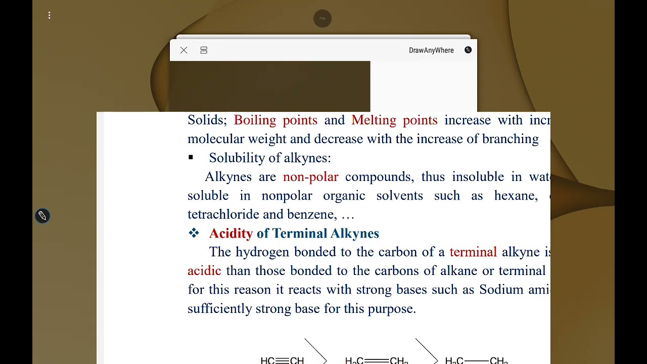 شرح الالكاينات Alkynes 