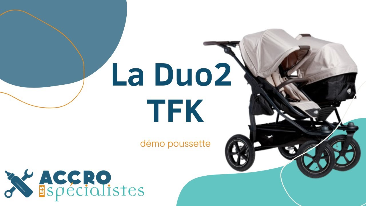 présentation de la poussette double tout-terrain Duo2 de TFK