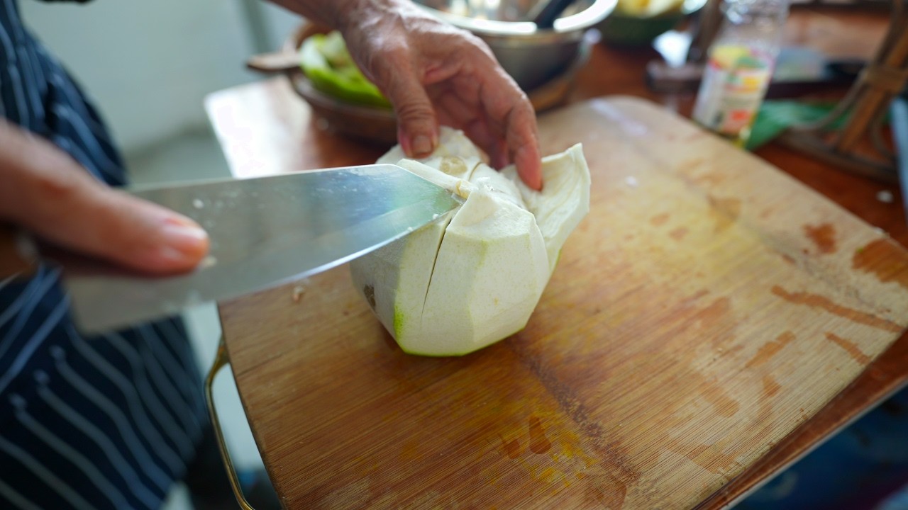 Pure ASMR Pomelo Salad | Crisp & Juicy Cooking Binaural Sounds | No Talking
