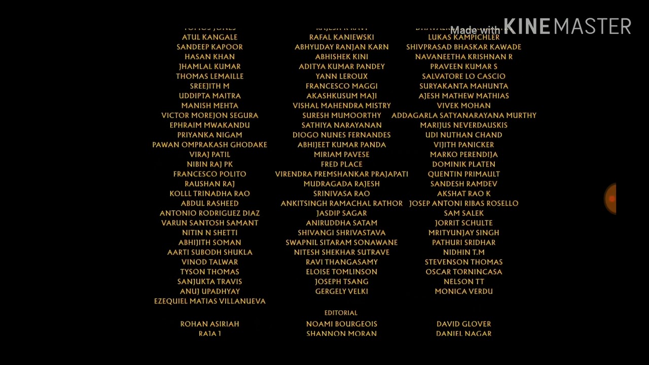 The Lion King (2019) End Credits.