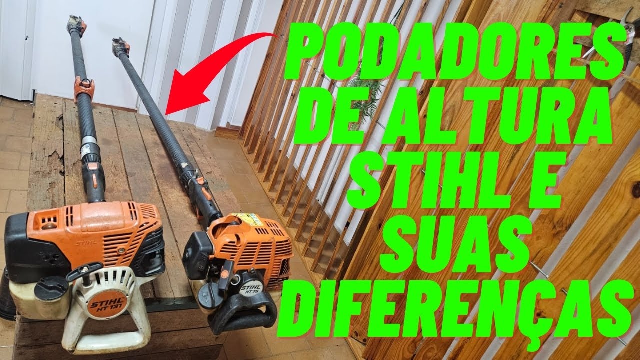 MOTOPODA STIHL HT 75, HT 131 E SUAS DIFERENÇAS. ( PODADOR DE ALTURA)