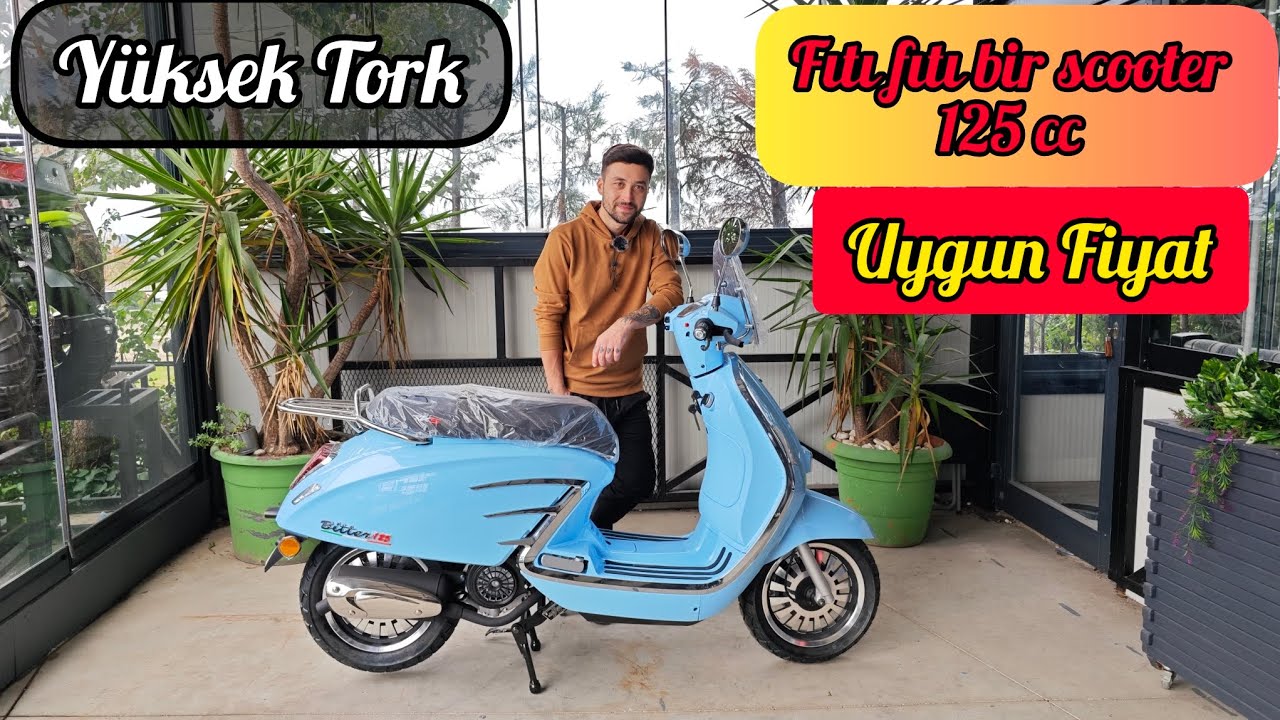 Rks Bitter 125 ön inceleme ( Araba ehliyetiyle kullanabilecek scooter)