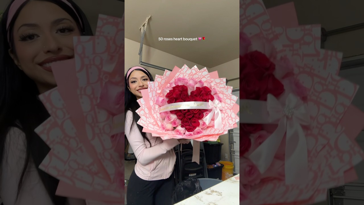 heart shaped 💖 #florals #giftideas #ramo #fy #shortsviral #insights #flowers #diy #parati #giftidea