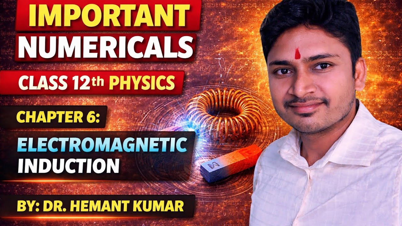 Electromagnetic induction class 12 chapter 6 physics rbse/cbse/neet/jee important numericals 