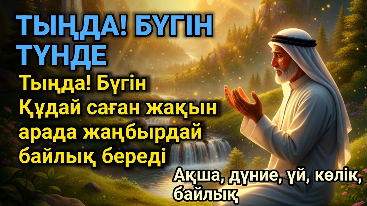 ➡️БҮГІНГІ ЕҢ ҚУДІРЕТТІ ДҰҒА🕌Барлық тілектеріңіз орындалады!БАЙЛЫҚ, ПАЙДА ЖӘНЕ БАҚЫТ. Әми 💰🤲