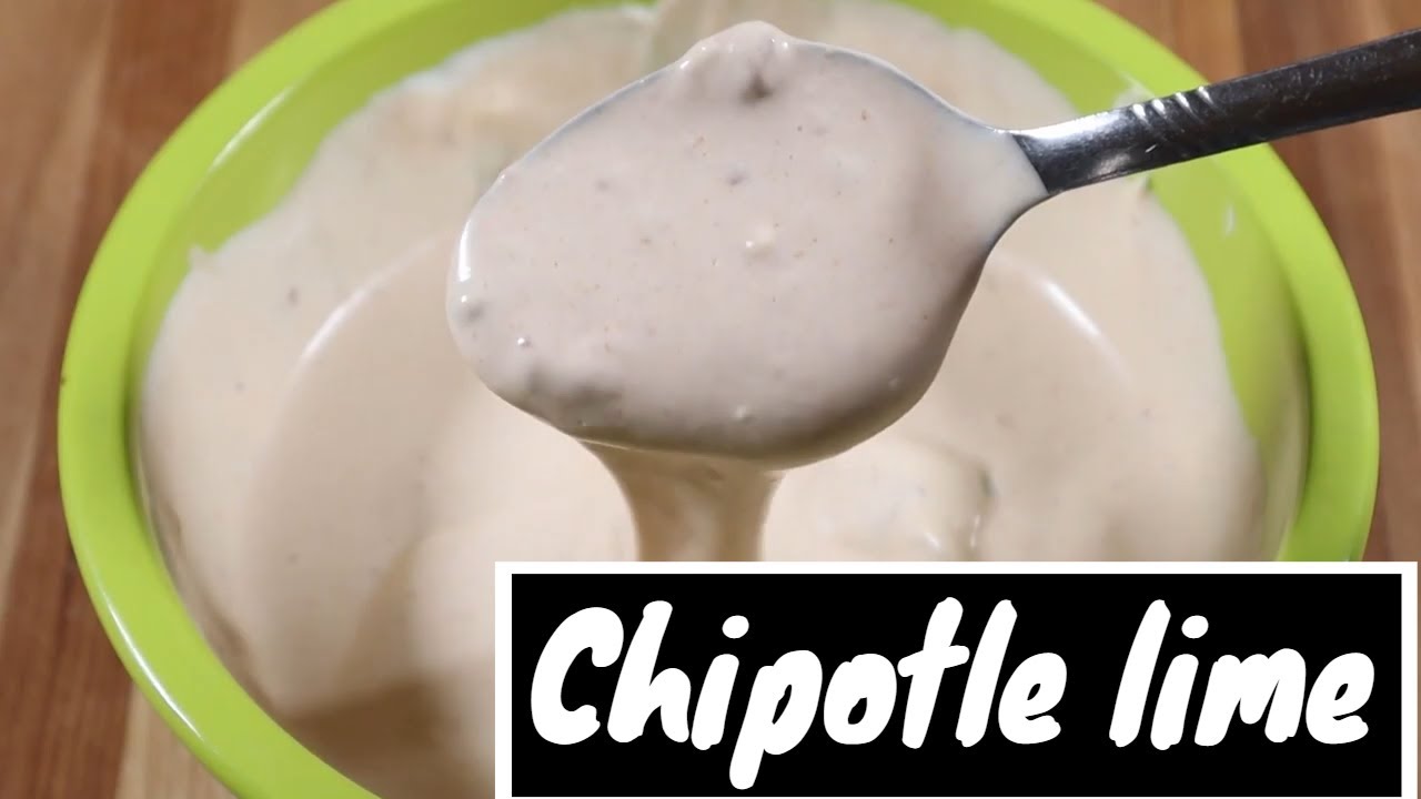 How to make a chipotle lime sauce!