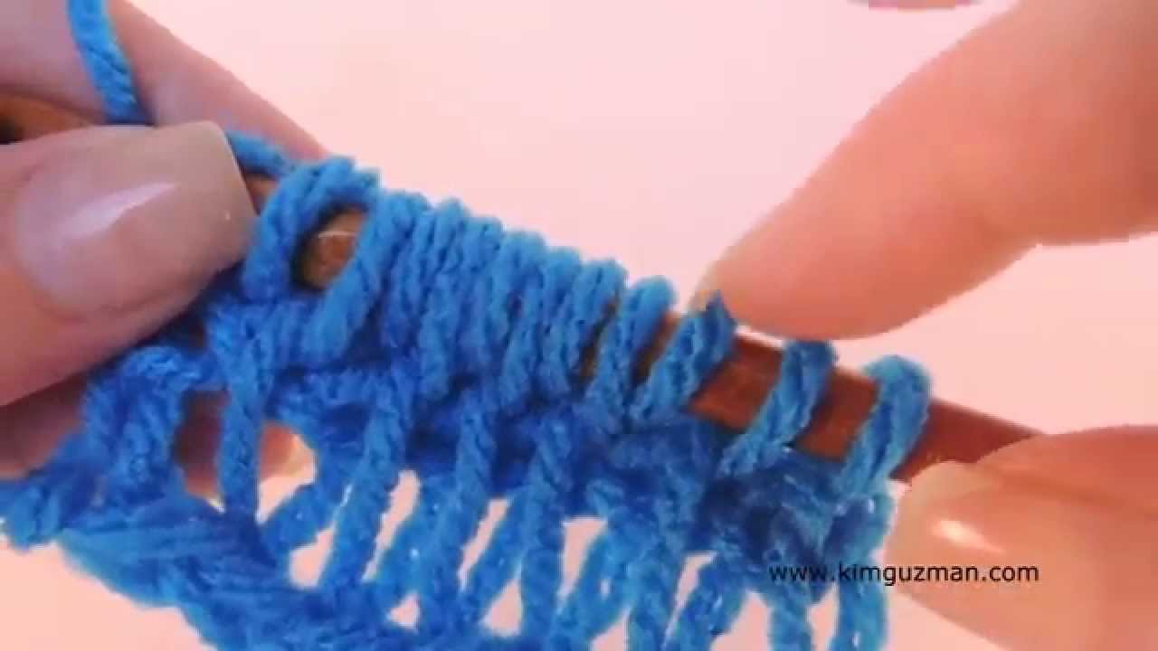 Tunisian Crochet: Drop Stitch