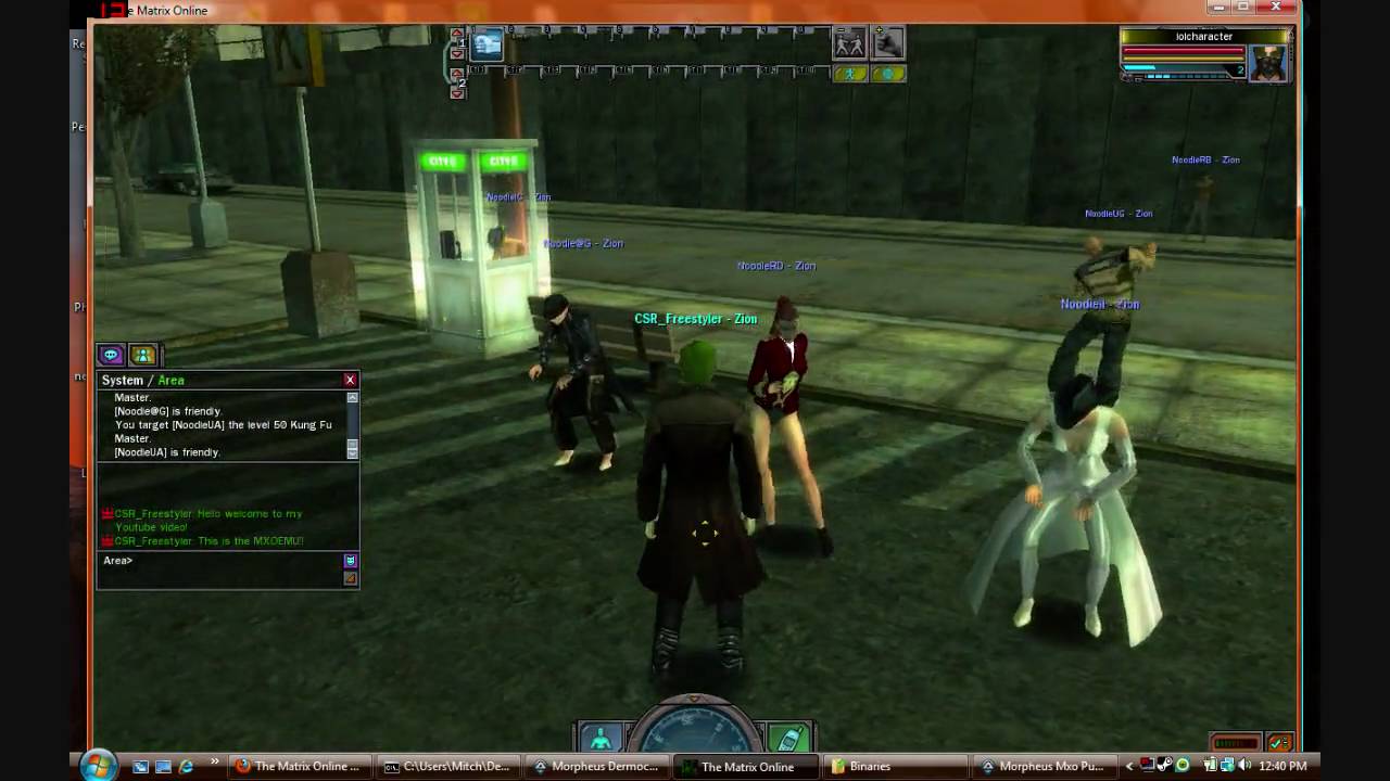 The Matrix Online Emulator