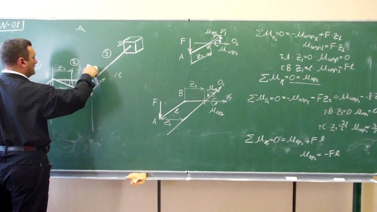 Сопротивление материалов. N-01 (плоско-пространственная рама).