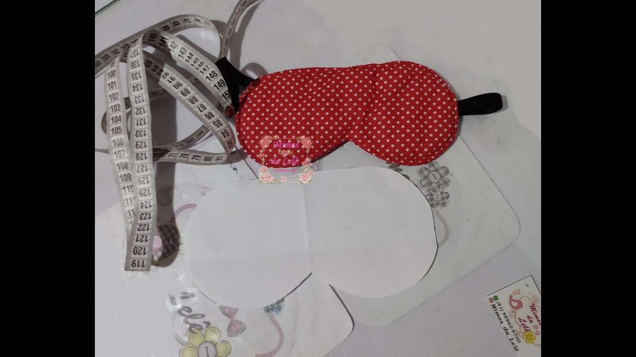 COMO FAZER MOLDE DE MÁSCARA DE DORMIR, TAPA OLHO MAIS FÁCIL E RÁPIDO DO MUNDO!!