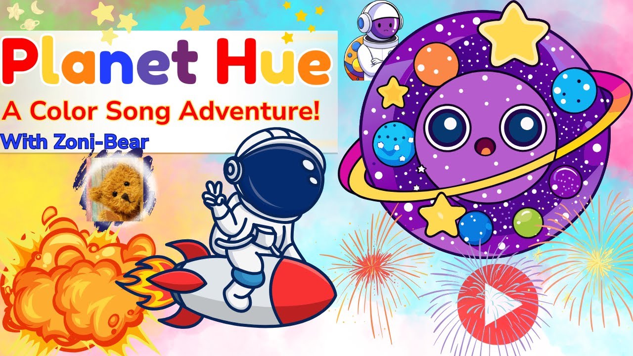 Color Rocket Adventure! 🚀 Learn Colors with Zoni-Bear on Planet Hue!