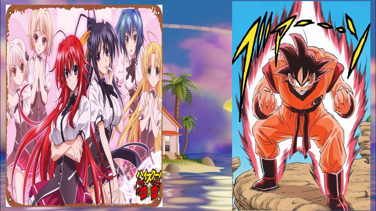 high school dxd reacciona a tiktok de goku /parte 1