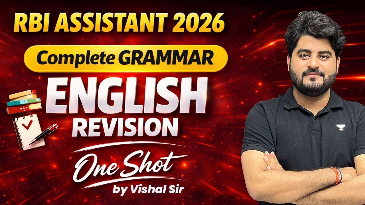 RBI ASSISTANT 2026 | COMPLETE ENGLISH REVISION | ONE SHOT | VISHAL PARIHAR SIR