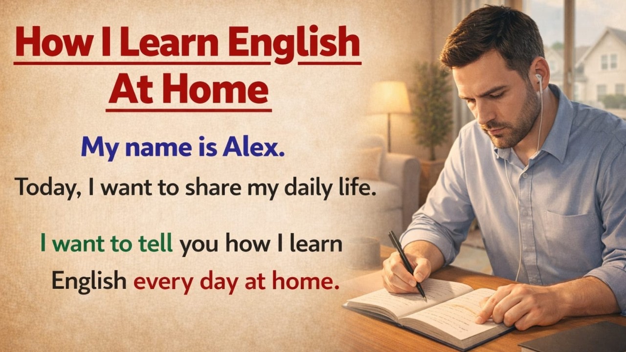 How I Learn English Every Day at Home | Graded Reader || LEARN ENGLISH || Improve your English
