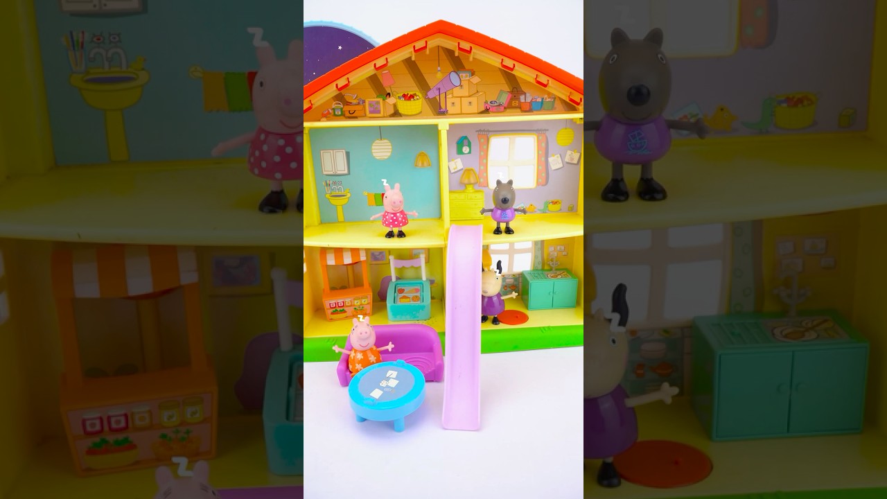 Unboxing Peppa Pig Adventures Playtime To Bedtime House ASMR❤️#satisfying #toys #review