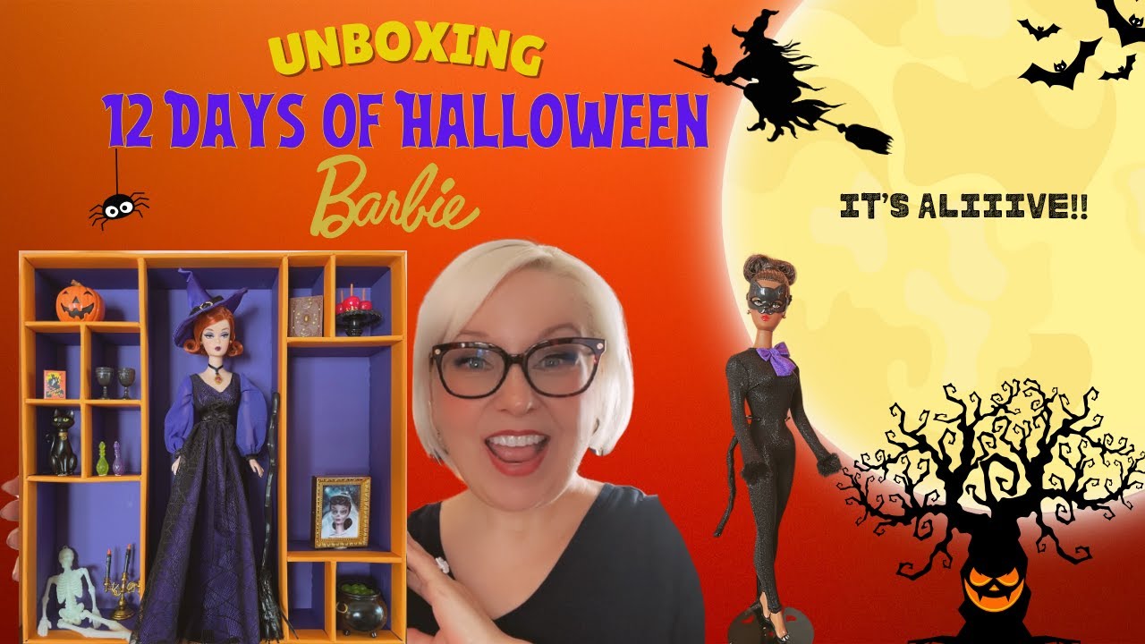 It’s ALIVE! Unboxing The 12 Days of Halloween Barbie + My Halloween Haunt Dupe