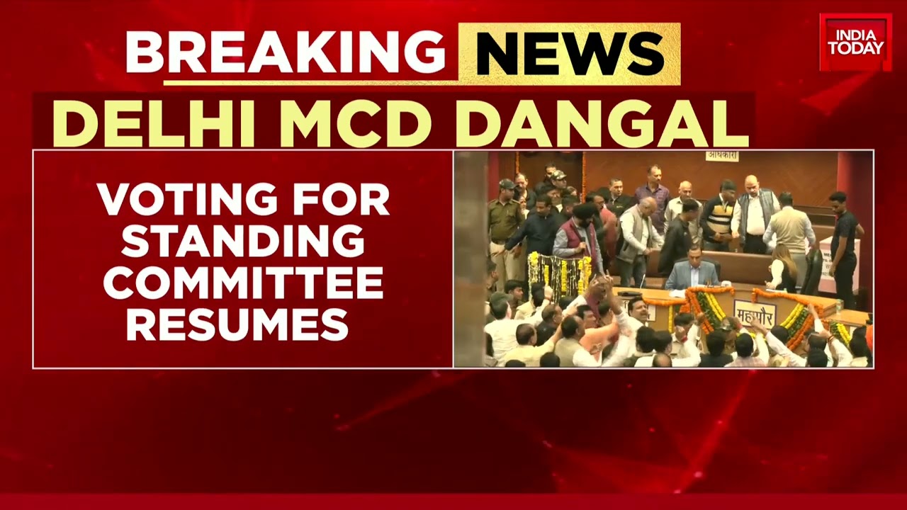 Delhi MCD : Voting For Standing Committee Resumes, Ugliest Low In BJP Vs AAP Delhi Dangal