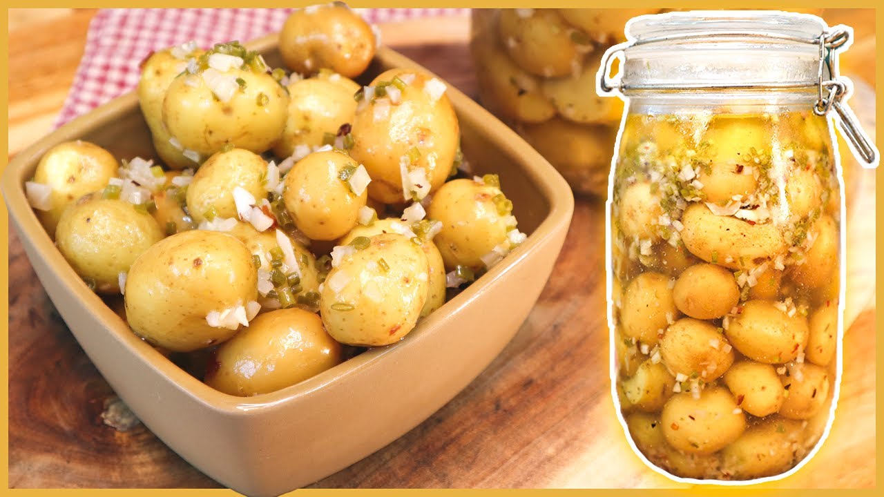 APERITIVO DE BOTECO I  BATATINHAS EM CONSERVA I DELICIOSA E RENDE MUITO I Receitas de Pai