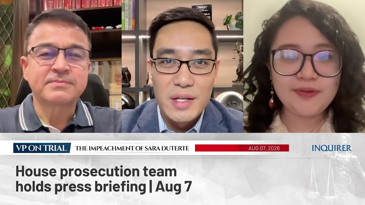 LIVE: House prosecution team holds press briefing | Aug 7