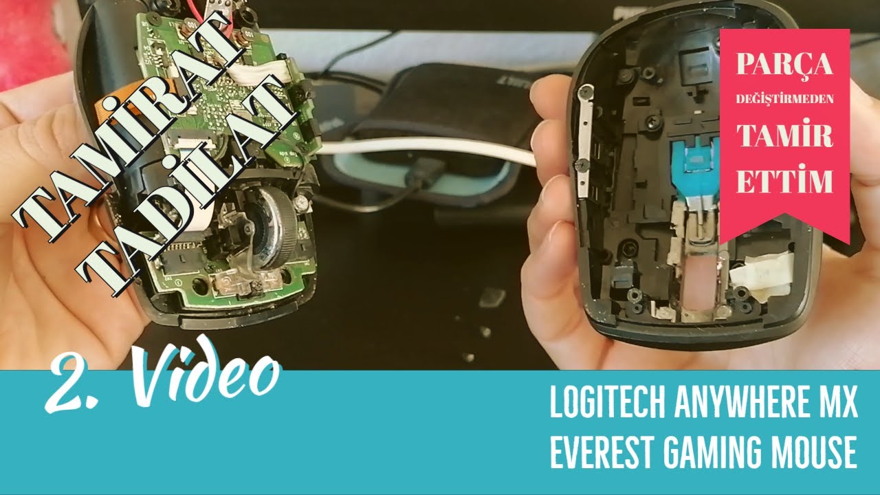 Tamirat Tadilat - Parça Değiştirmeden, Lehim Yapmadan Logitech MX ve Everest Gaming Mouse Onarımı