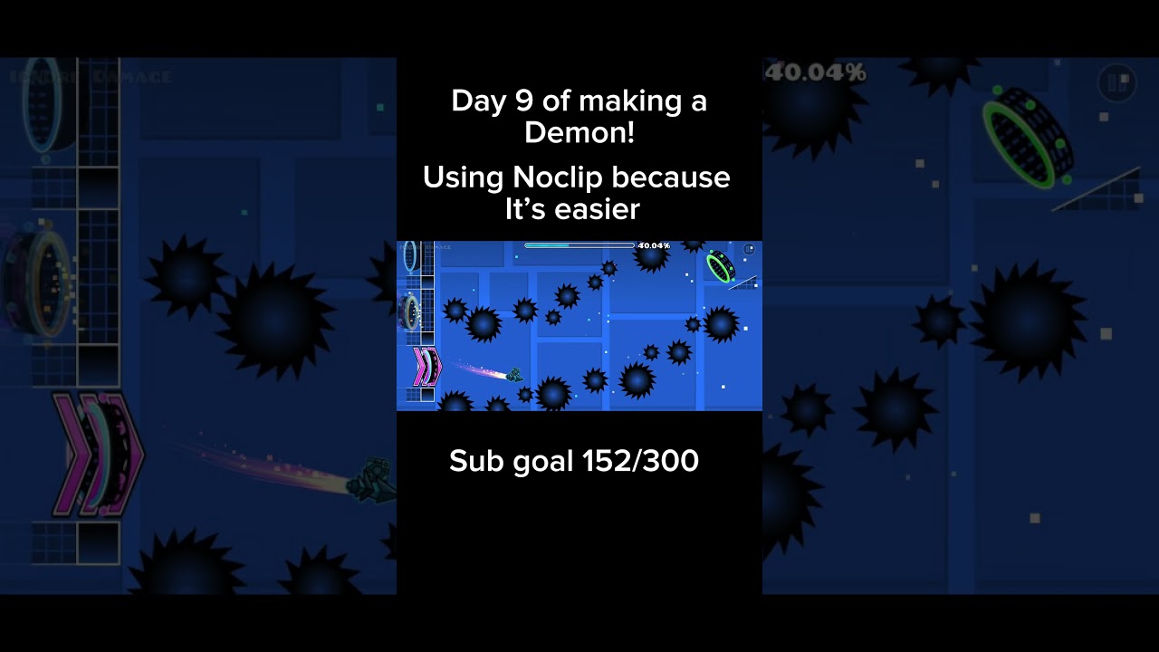 Day 9 of making a demon!!!! #geometrydash #gd #leveldesign #leveleditor #gaming