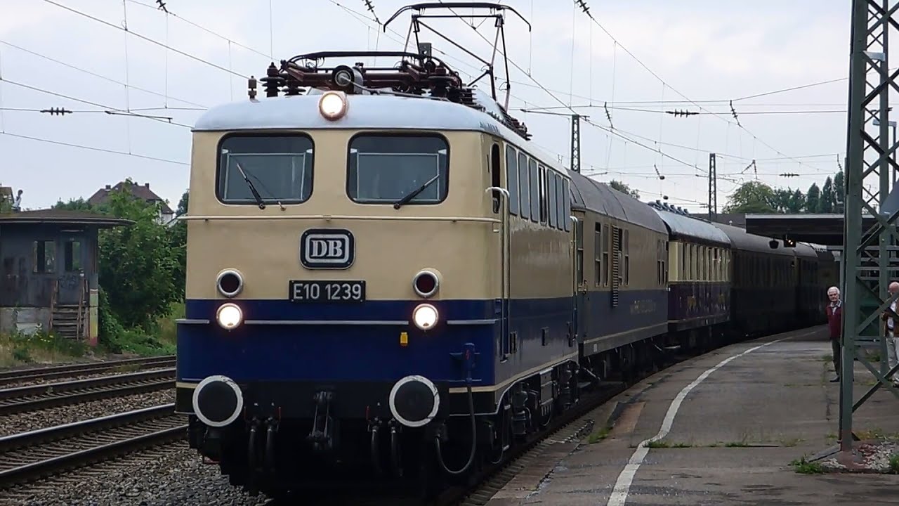 Minden: Rheingold Sonderzug mit E10 1239 | Lokwechsel mit 52 8038 | DEV Eystrup hin- und zurück