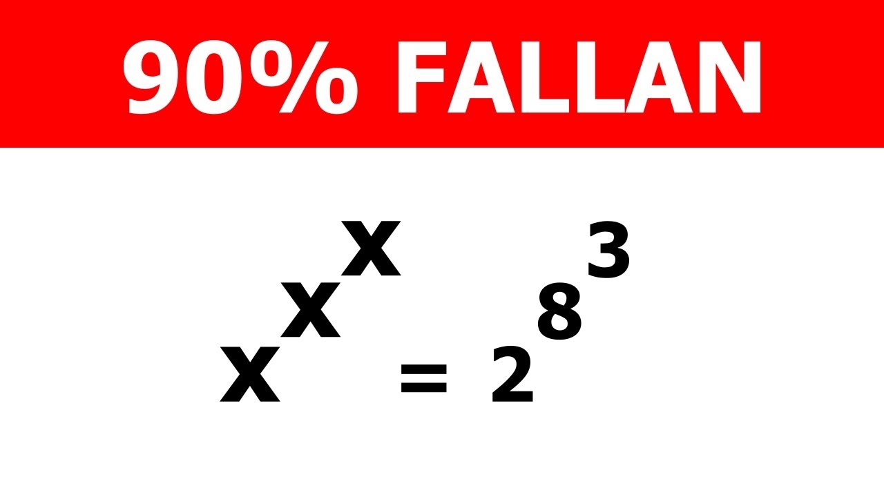 90% FALLAN | ¿Puedes Resolver Este Problema Matemático?
