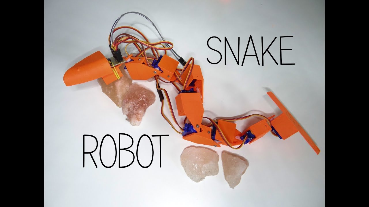 Snake robot - Arduino based 3D printed robot with 8 servo motors