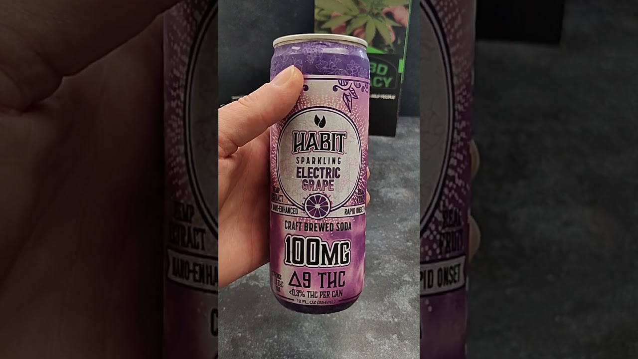 Product review of the Habit Grape soda.