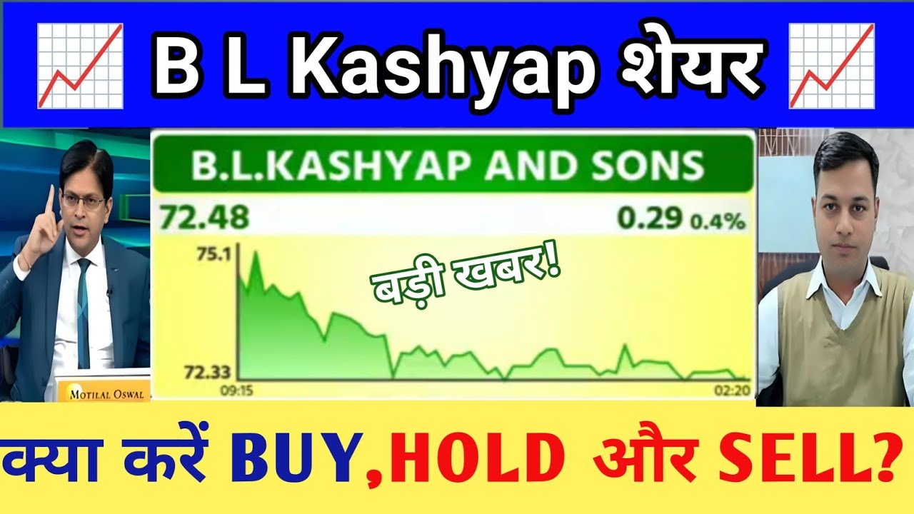 BL kashyap share latest news l bl kashyap share analysis l bl kashyap share target 23 July 2025