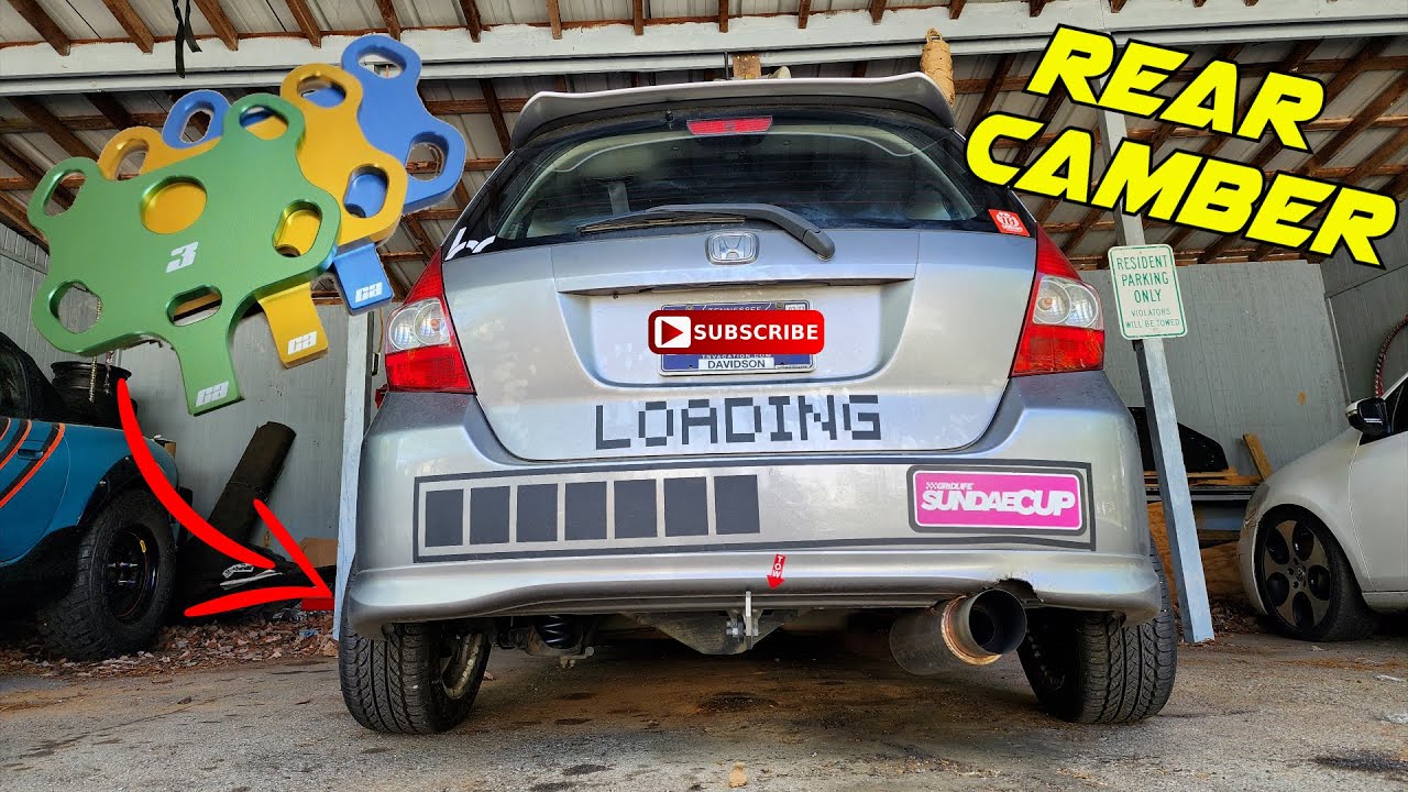 Honda Fit / Rear Camber plate install