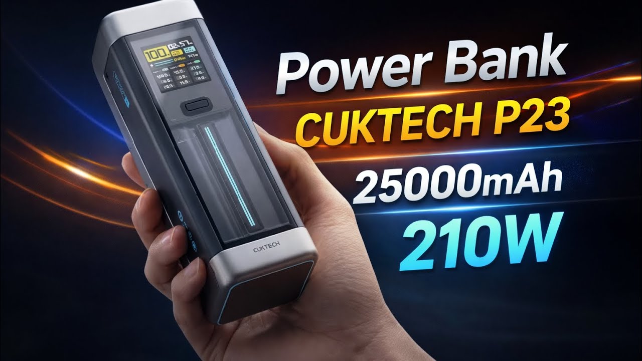 Зовнішній акумулятор / Power Bank CUKTECH P23 25000mAh 210W