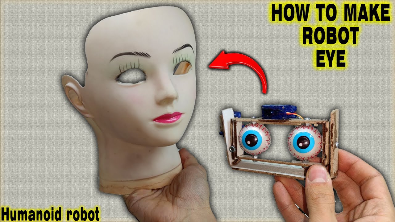 DIY How to make robot eyes using DC motors #diy #robot #eyes #humanoidrobot