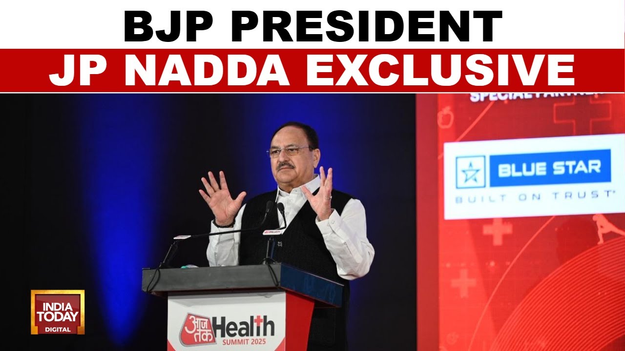 BJP President J.P. Nadda Exclusive Session At Aaj Tak Health Summit 2025 | India Today