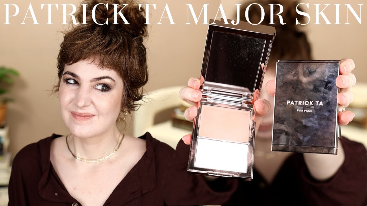 PATRICK TA MAJOR SKIN CRÈME FOUNDATION AND FINISHING POWDER DUO IN FAIR 1 & FAIR 2 FIRST IMPRESSIONS