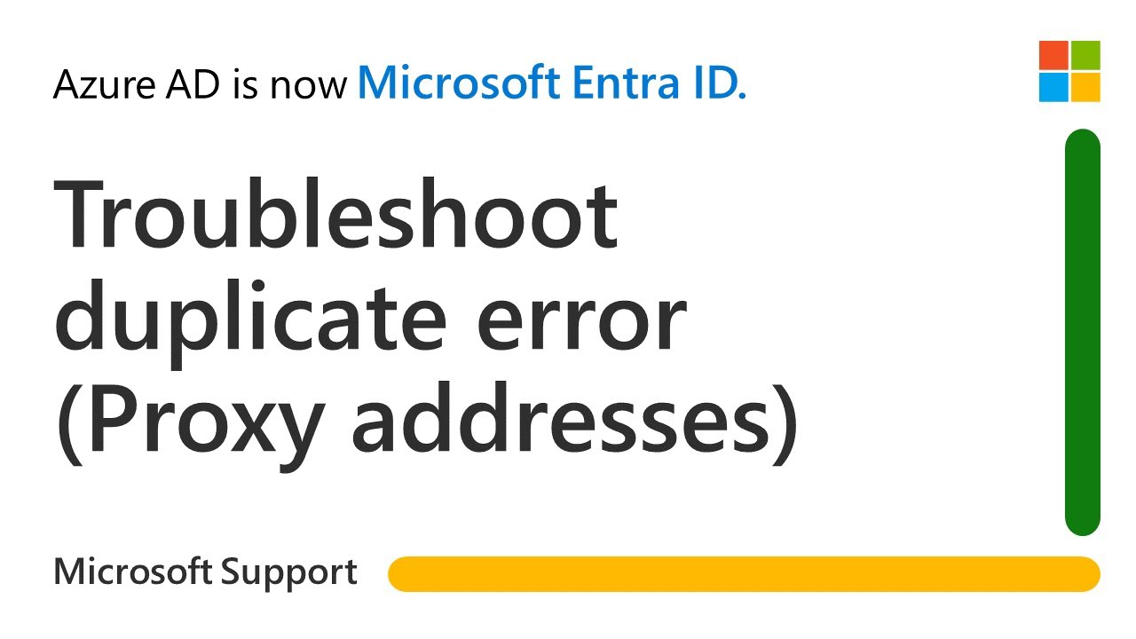 Устранение неполадок, связанных с дублированием адреса прокси-сервера в Microsoft Entra во время ...