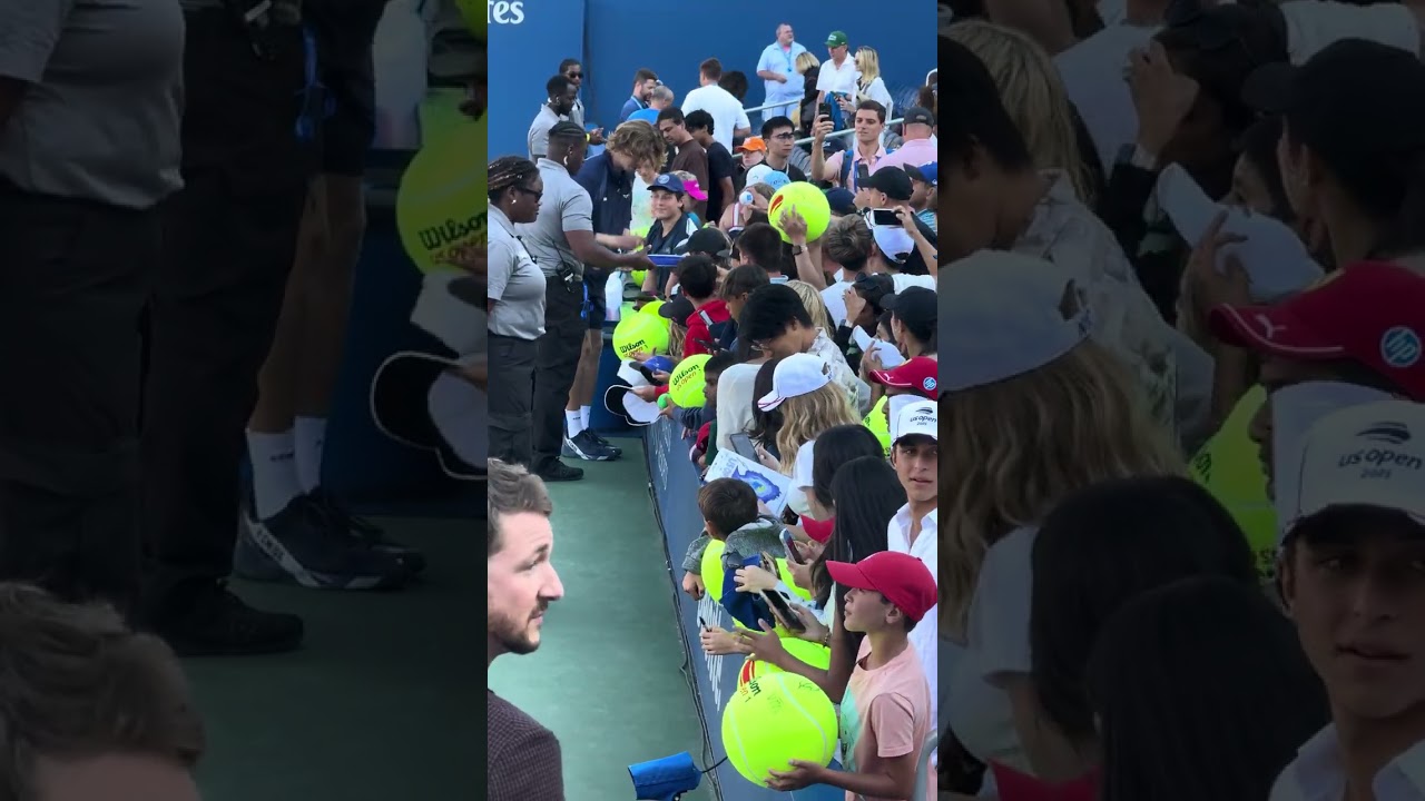 Rublev Fans interaction after a 5-sets thriller against Coleman Wong from Hong Kong at US Open