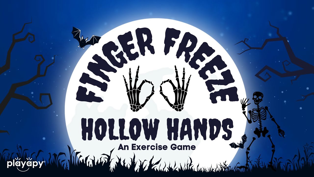 FINGER FREEZE HOLLOW HANDS | Halloween Hand Exercise for Kids