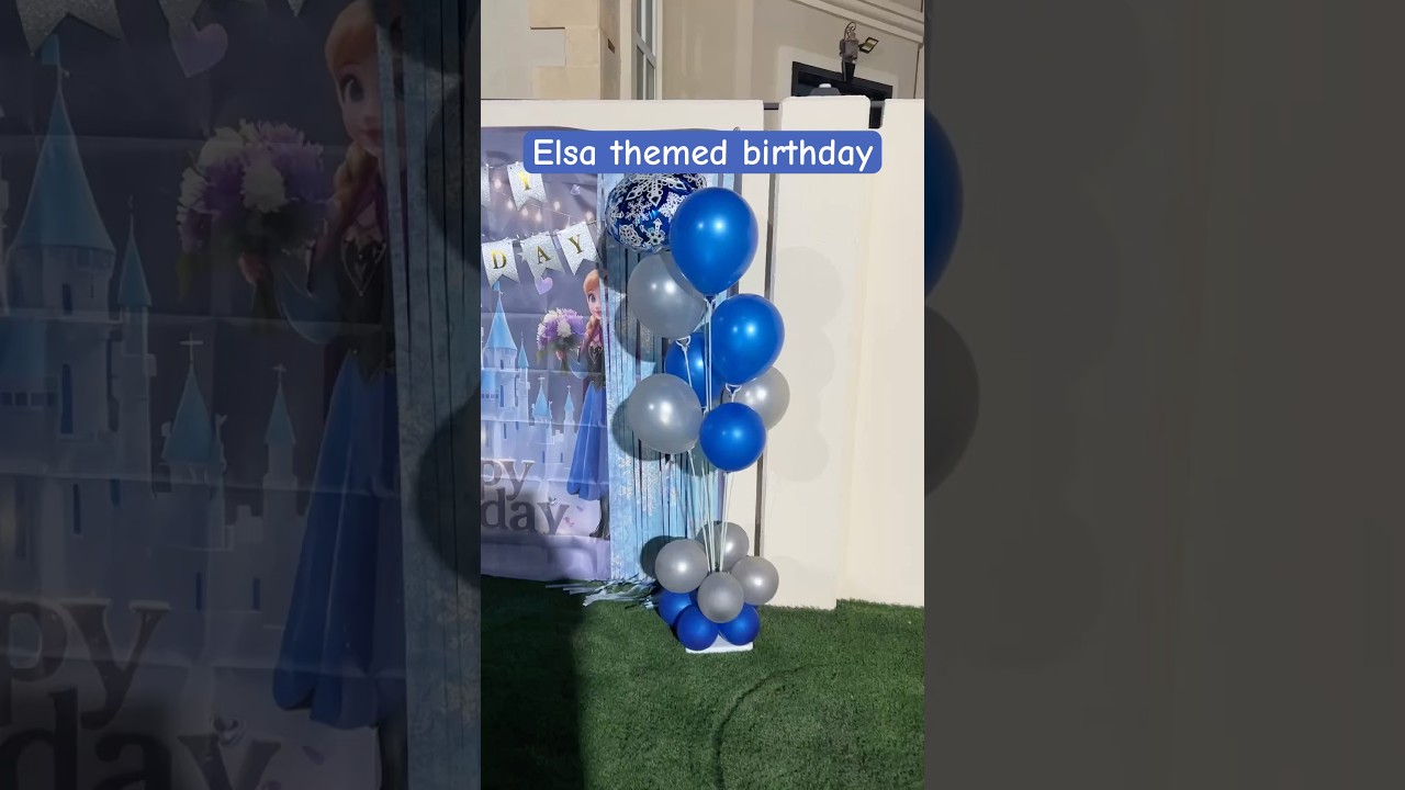 Frozen Elsa Birthday Party Decorations & Celebration 💙❄️ 