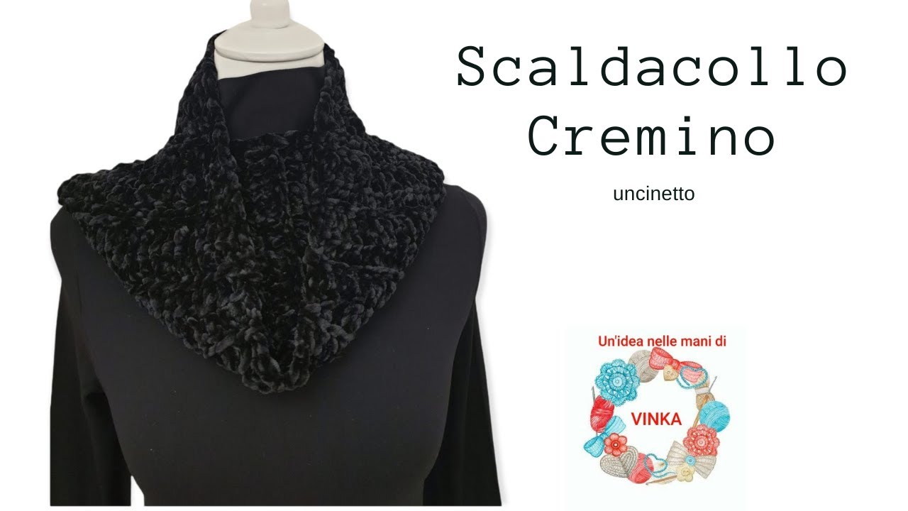 Scaldacollo cremino uncinetto facile