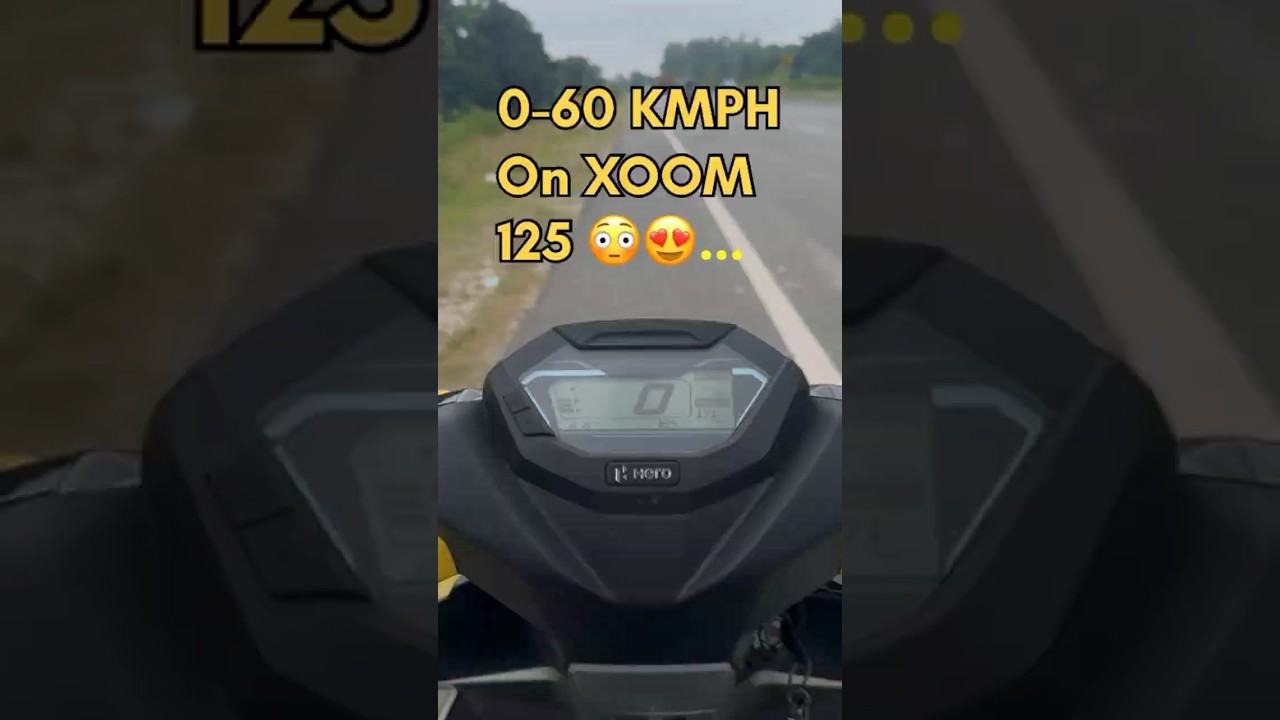 Hero Xoom 125 0-60 Speed Test⚡How Fast Is It Really?🔥